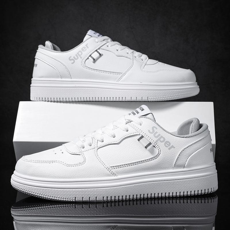 Malé bílé boty pánské boty podzimní všestranné prodyšné sportovní trendy boty chlapecké trendy boty ležérní boty pánské