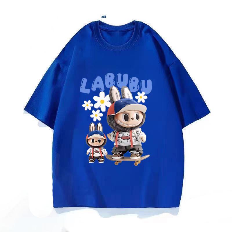 LaBuBu Loose T-shirt for Men and Women Short Sleeved Couple Outfit Popular on The Internet Trendy Short Sleeved