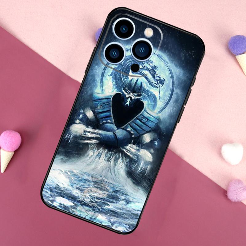 Scorpion Zero Sub Mortal Kombat Phone Case For iPhone 16 15 14 12 11 13 Pro Max Cover on iPhone 16 15 13 Mini X XS Max XR Coque