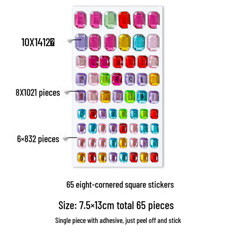 

Детская 3D хрустальная блестящая наклейка со стразами для украшения