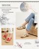 2025 Spring Women's Ethnic Style Linen Embroidered Low-Top Flats