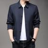 Spring and Autumn Men's Lapel Jacket High-end Casual High-end Business Men's Clothing Jacket Daddy Jacket