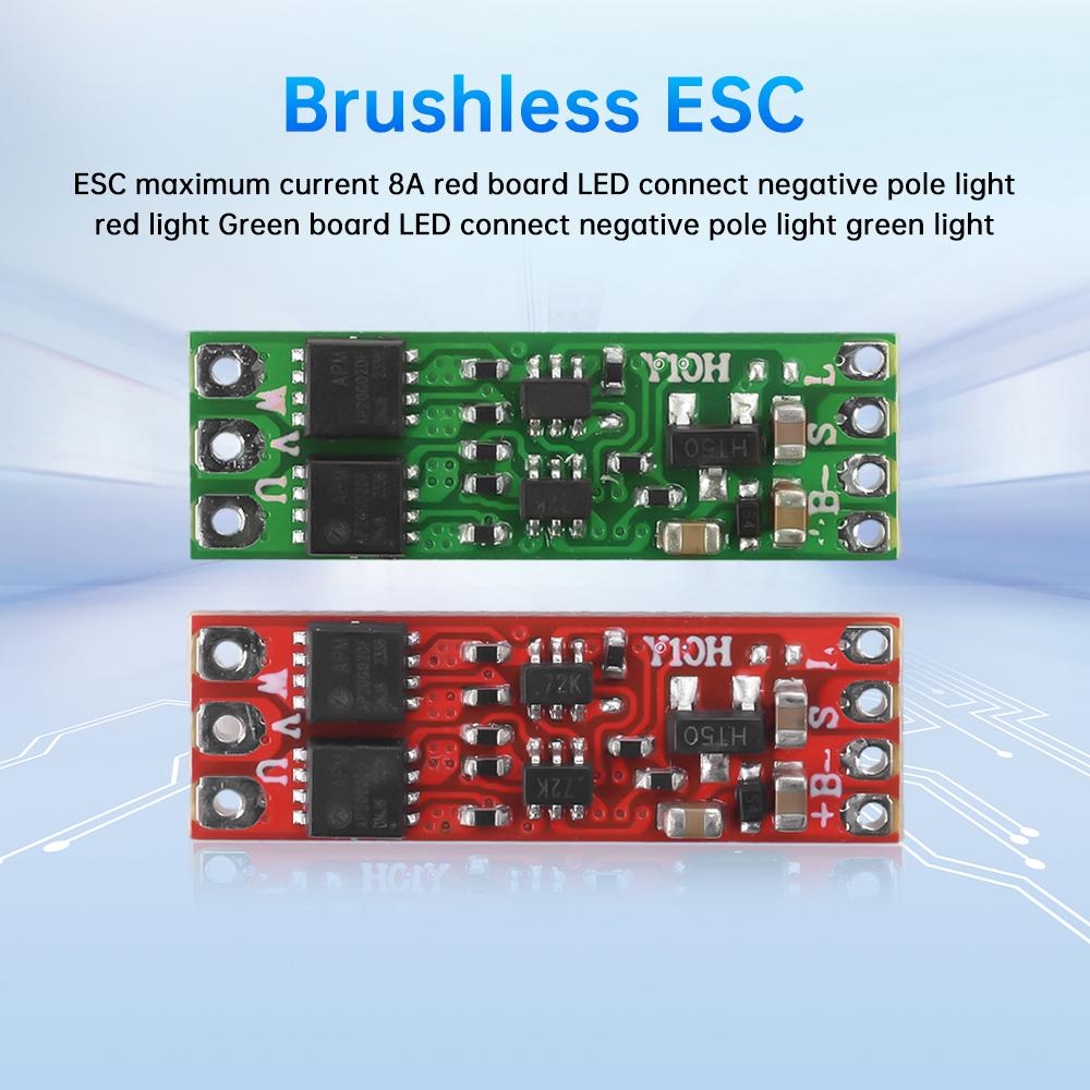 

2S-3S Miniature Brushless Motor Governor For 1104 1106 1306 1407 1503 Model Airplane/Drone Brushless Motor Controller DC 5V-16V червоний