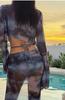 Women's Bohemian Four-Piece Bikini Swimwear Set - Sexy Vacation Hot Spring Style