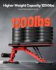 Weight Bench Sit Up Bench Home Gym Strength Training Adjustable Foldable