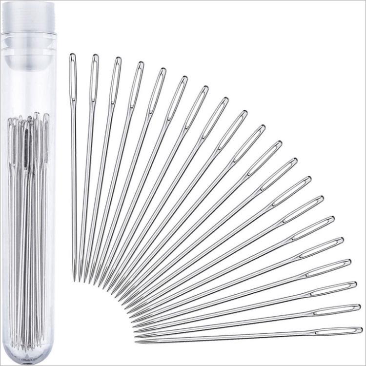 Set of Large-Eye Blunt Hand Sewing Needles for Sweaters and Plush Toys