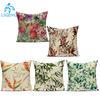 Polyester Decorative Pillows Case Flower Leaf Trees Sofa Home Decoration Sofa Cushion Cover For Living Room Funda Cojines