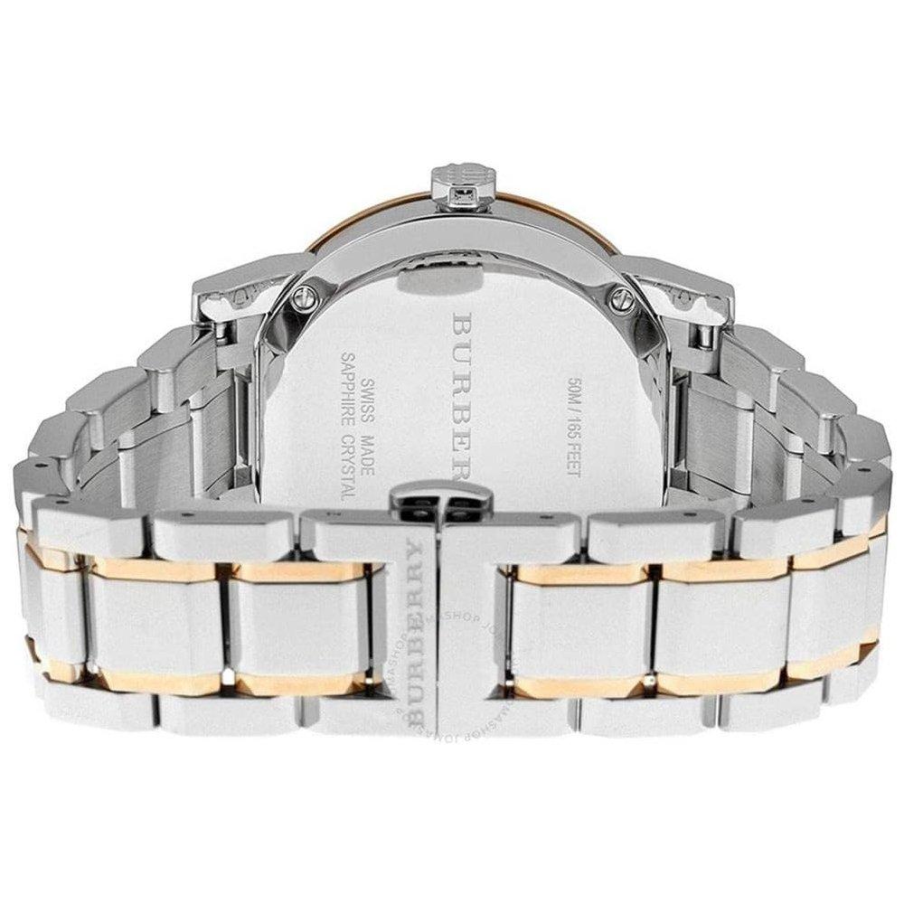 Burberry BU9127 Silver Dial Two-tone Ladies Watch