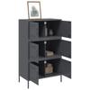 Highboard Anthracite 68 X 39 X 113 Cm Steel
