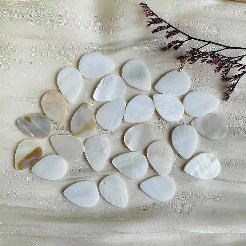 25pc Mother of Pearl Mosaic Tiles Natural Shell droplets Mosaic Pieces for Home Decoration Crafts materials hobbies arte 118