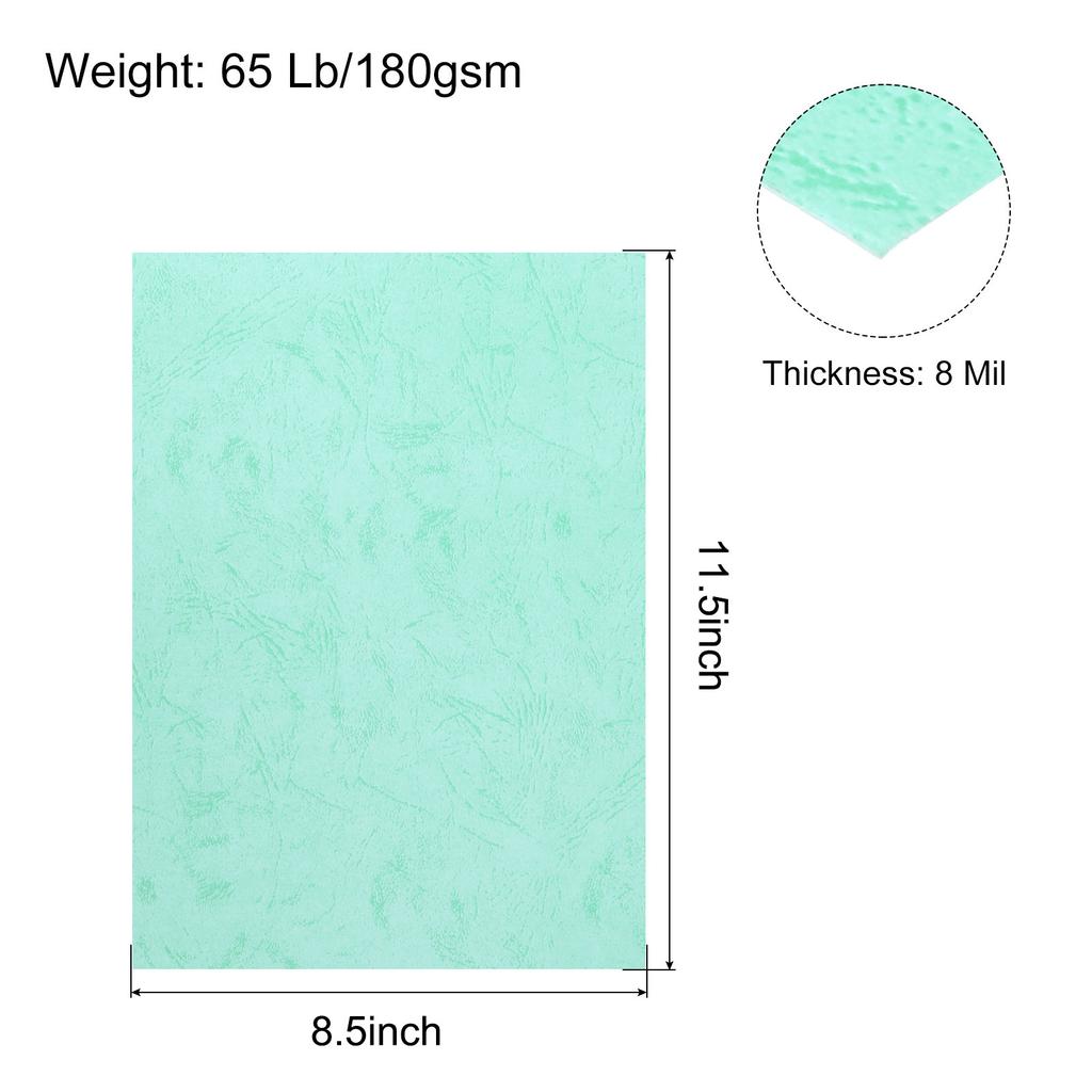 50/100pcs A4 Presentation Binding Covers Letter Size Leather Textured Grain Paper Un-Punched for Business Reports 8-1/2 x 11.5"