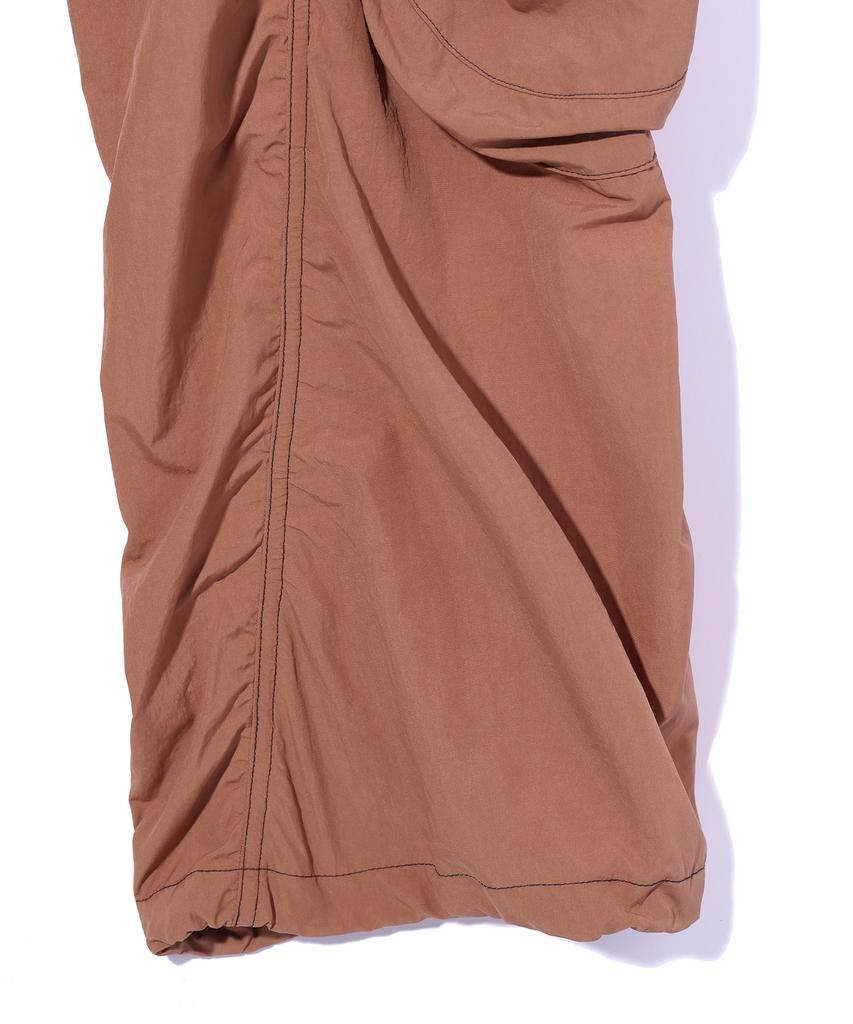 CRITIC Glossy Cargo Pants Brown