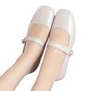 Mary Jane lightweight and comfortable soft-soled small leather shoes spring low-heeled square head single shoes soft leather flat shoes single shoes