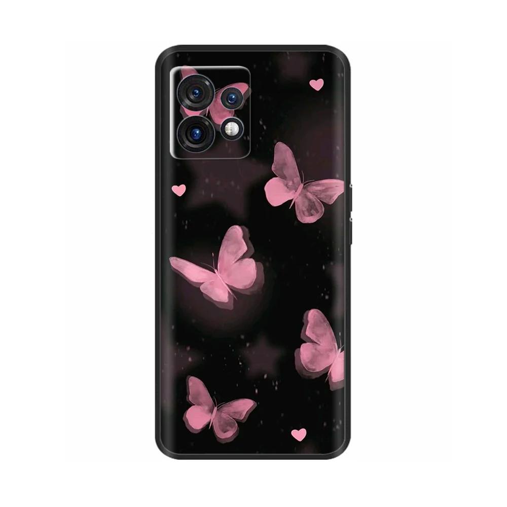 For Motorola Edge 40 Pro Phone Case Lovely Heart Soft Liquid Silicone Back Cover For Motorola Edge 40 Edge40 Neo Fundas Shells