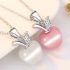 Couples Pendant Apple Shape Necklace Jewelry Gift