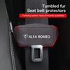 For Alfa Romeo 2Pcs Car Decorative Accessories seat belts Seat Safety Belt Buckle Cover For Alfa Romeo 156 159 147 4C 8C 166 Giu