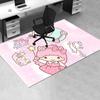 Office Rug Little Twin Stars, Sanrio Characters Anti-Slip Rug, Machine Washable for Living Room, Bedroom, Office, Multiple Sizes, Bedroom Mat, Decorat