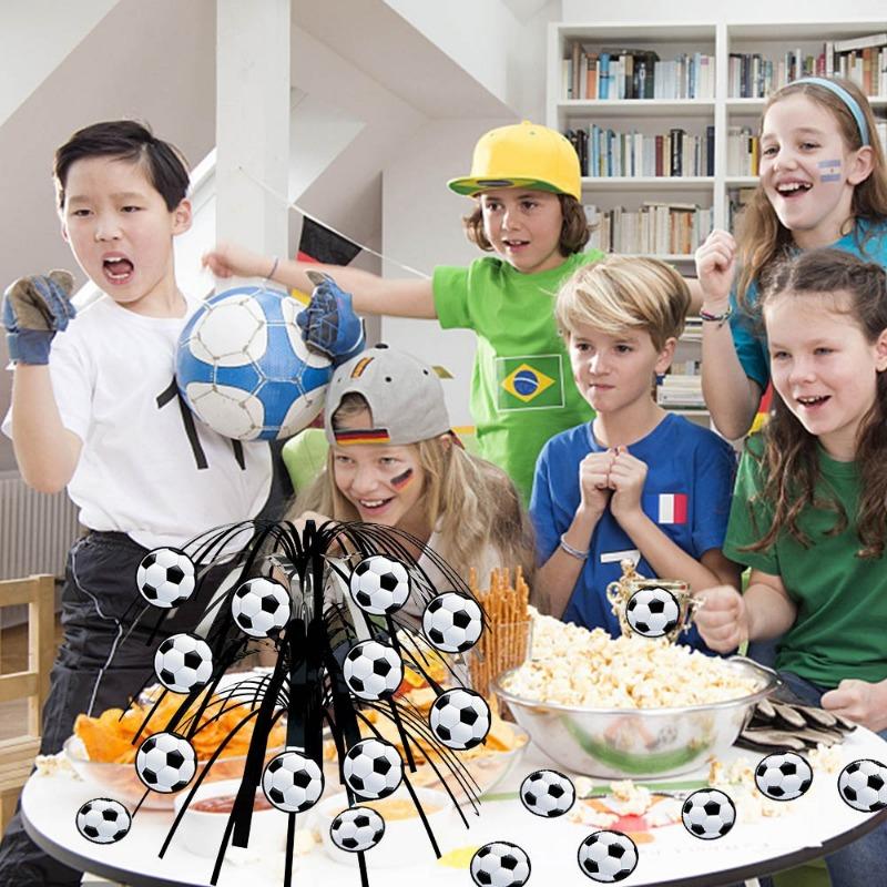 1SET New World Cup Football Tabletop Ornament, Football Birthday Party Decoration Tabletop Center Ornament