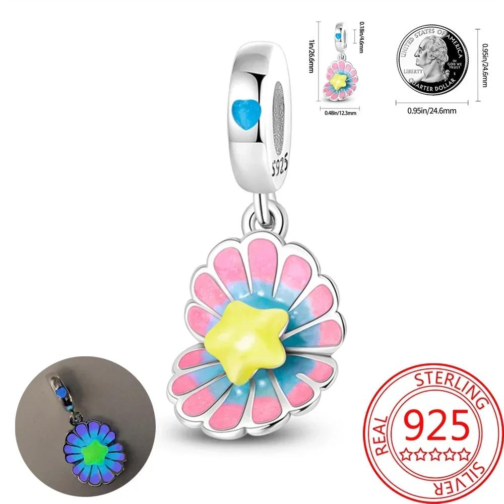 Kupfer Blau Ozean Serie Perlenanhänger Passend Für Das DIY Armband Der Marke Damenschmuck Freundin Geschenke