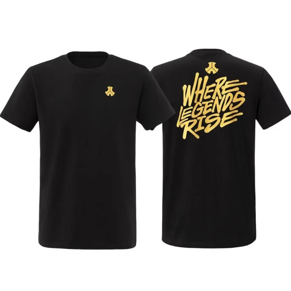 Defqon 1 Where Legends Rise T-Shirt Men Women Short Sleeve Cotton Tees Retro Hip Hop Streetwear Brand Tops Summer Men's Clothing