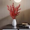 Simulation Red Fruit Non-fading DIY Lightweight Ornamental Fake Foam Red Fruit Plant Branch for Garden