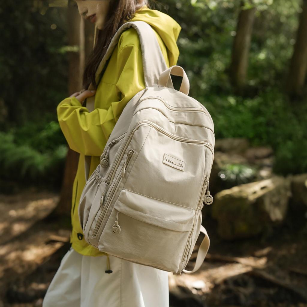 Schoolbag Mori High-value Versatile Solid Color Backpack Student Lightweight Simple Schoolbag Short Trip Outdoor Couple Backpack