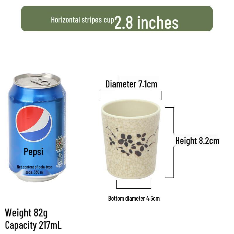 Qianxing Green Lotus Melamine Drinking Cups - Set of 10