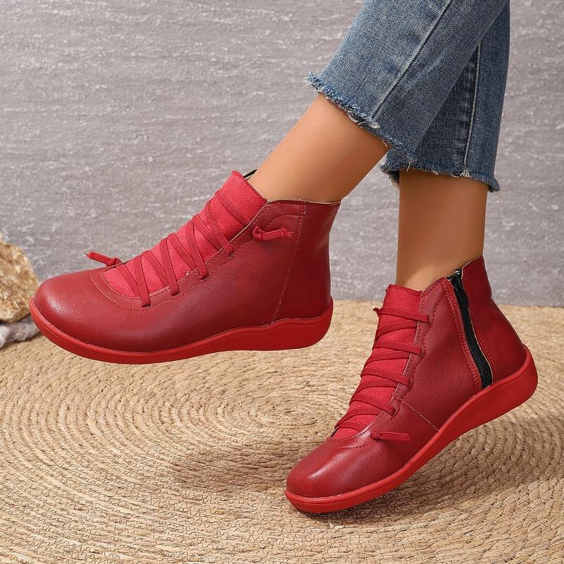 British Style Low-tube European and American Boots New Women's Boots Large Size British Martin Boots Casual Short Boots