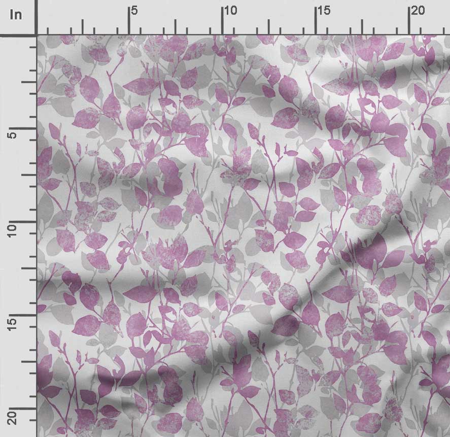 Soimoi Leaves Print,  Cotton Cambric, Quilting Fabric Sold by The Yard 42 Inch Wide, Medium Weight Cotton Fabric,