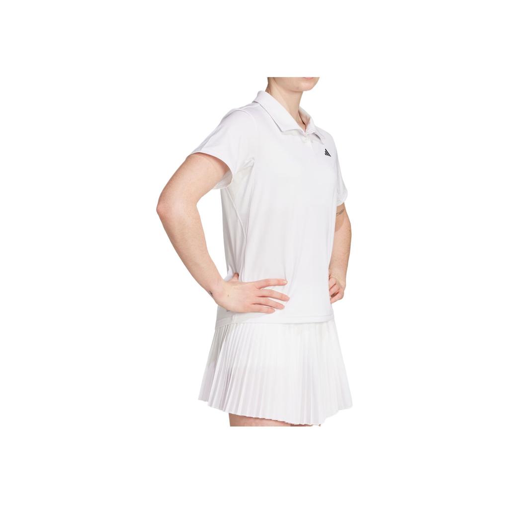 Adidas Tennis Climacool Club Series Comfortable Fashionable Versatile Casual Short Sleeve Polo Shirt Women Polo Shirts White JZ4925