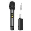 Oulou Wireless Microphone Rechargeable Dynamic UHF Karaoke 12 Channels 50 Meters Range 10 Hours Durable Alloy Certified for Conference Speech Party