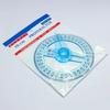 360 Degrees Protractor With Swing Arm Full Circle Pointer Angle Ruler Math Geometry Drafting Tools Multifunctional Drawing Ruler