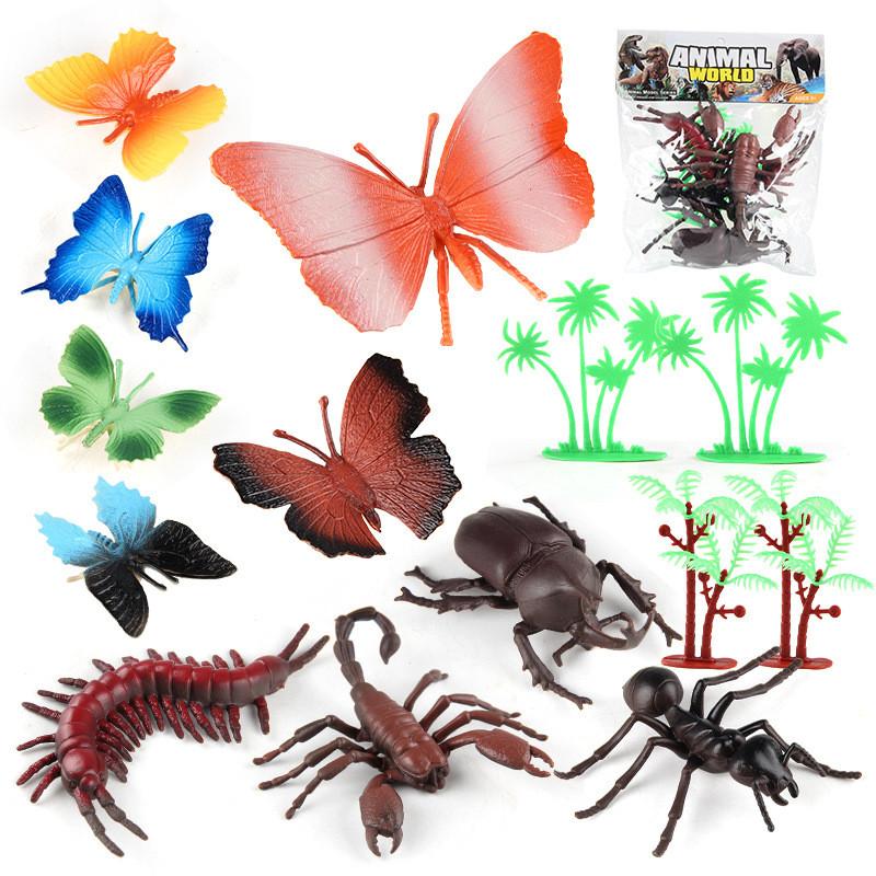 Realistic Pvc Animal Model Toy Set Featuring Insects Dinosaurs Forest And Marine Life Collection