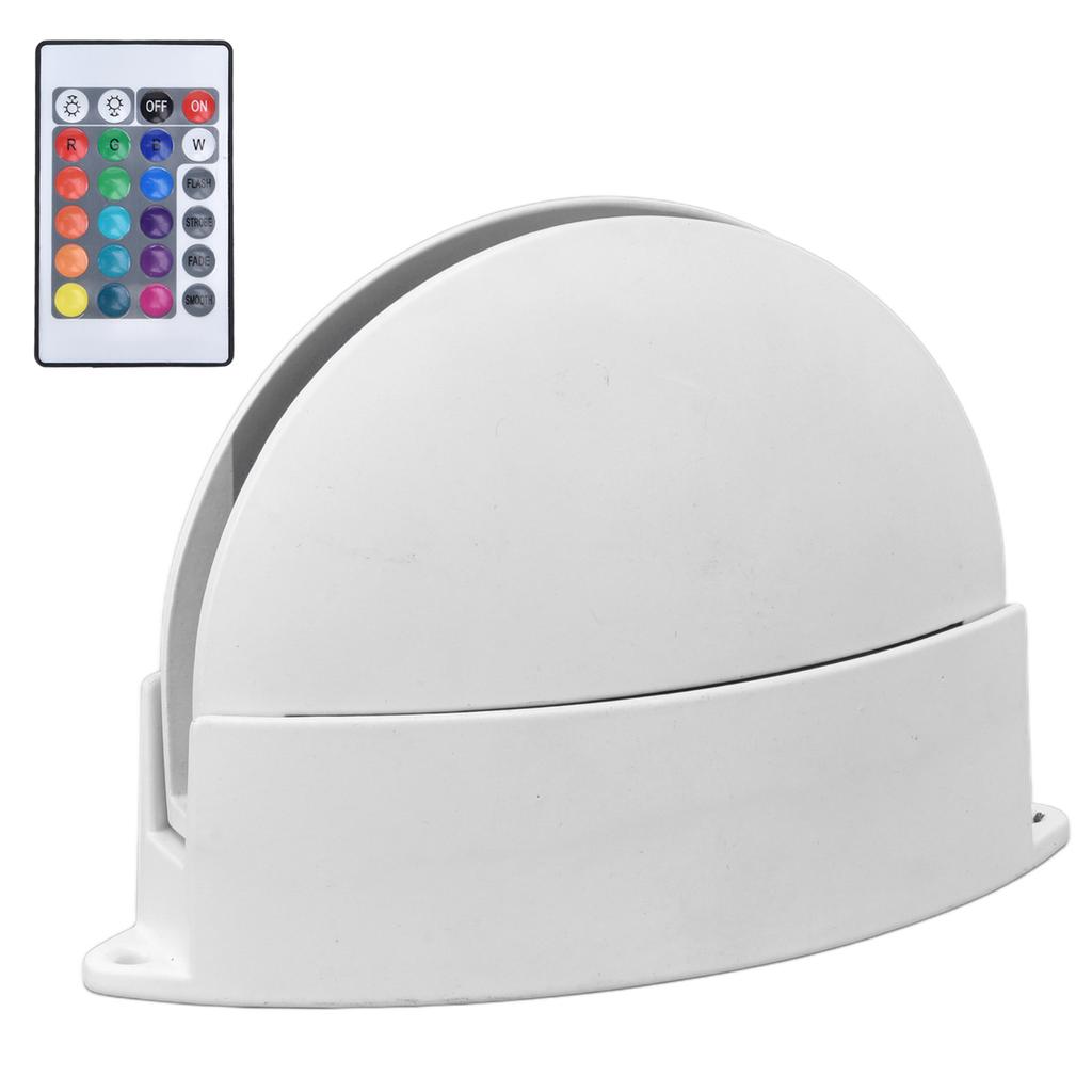 RGB Remote Control Wall Light Fashionable 24 Key High Brightness Semicircle RGB RC Wall Light for