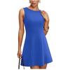 Club Party Mini Dress for Women Round Neck Sleeveless