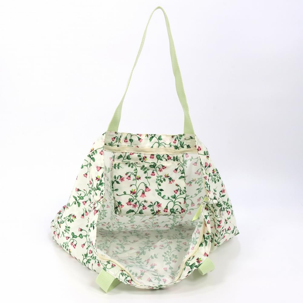 Tote Bag N07993 LARGE FOLDAWAY TOTE TWIN FLOWERS ECRU [Cath Kidston] [Used]