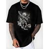 Men's Fashion 3D Printed Men's T-Shirt Round Neck Short Sleeve Trendy Street Wear