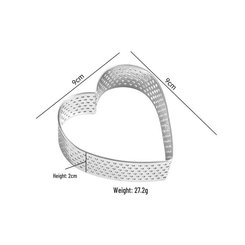 MDNG Perforated Heart Mousse Ring Set