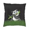 Kawaii Panda Bear Patterns Cushion Cover Sofa Home Decor Animal Cartoon Square Throw Pillow Case 45X45