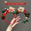 1pc Women'S Christmas Plush Bear Bow Headband, Teddy Bear Plush Hair Accessory for Festive Occasions–Perfect for Women'S Fashion