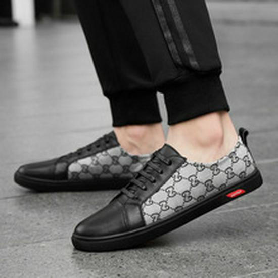 Plus Size Men's Cowhide Driving Moccasins - Casual Leather Shoes, British Style, Trendy Cross-Border Design.