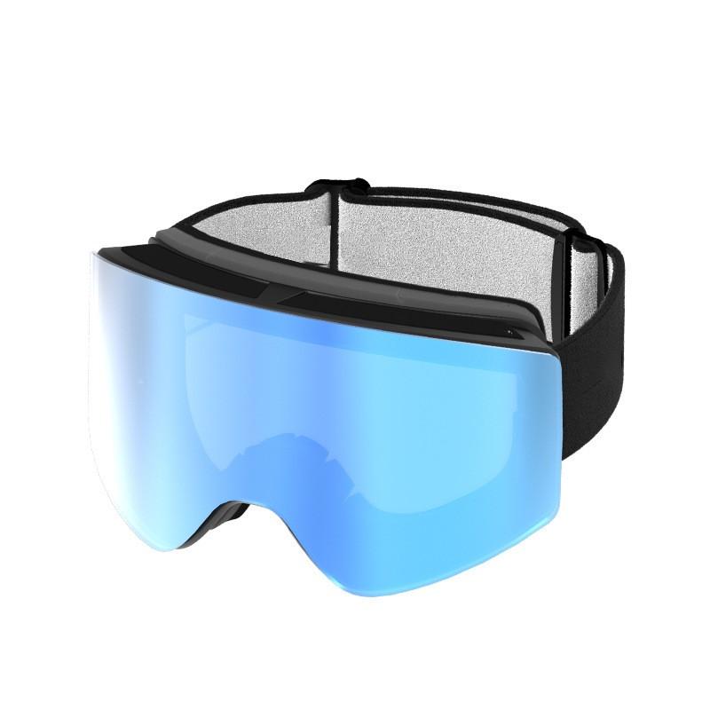 Double-layer Magnetic Cylindrical Ski Goggles Winter Anti-fog Impact-resistant Protective Skiing Equipment