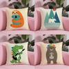 Simple Nordic Modern Anime Pillow Case Safe Custom Photo Pillow, Anti-fade Brushed Fleece Cushion, Maternal & Infant Safe.