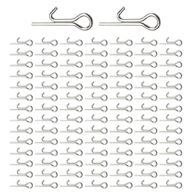

100pcs Hook Connector Fishing Tackle Accessories Fishing Lures Baits Stingers Assist Rig Hook Connecting Pin 1
