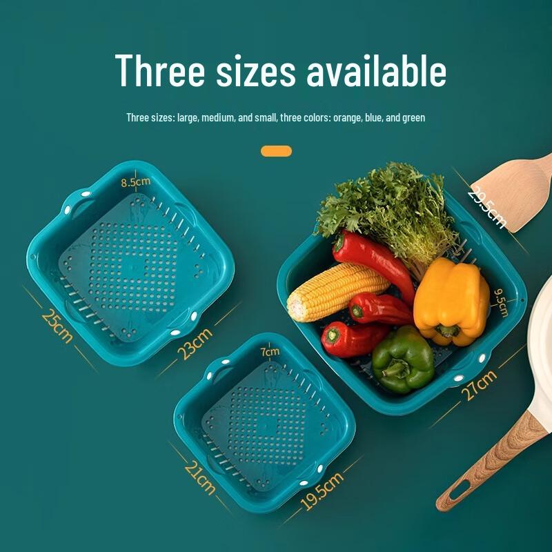 Small Double-Layer Kitchen Strainer