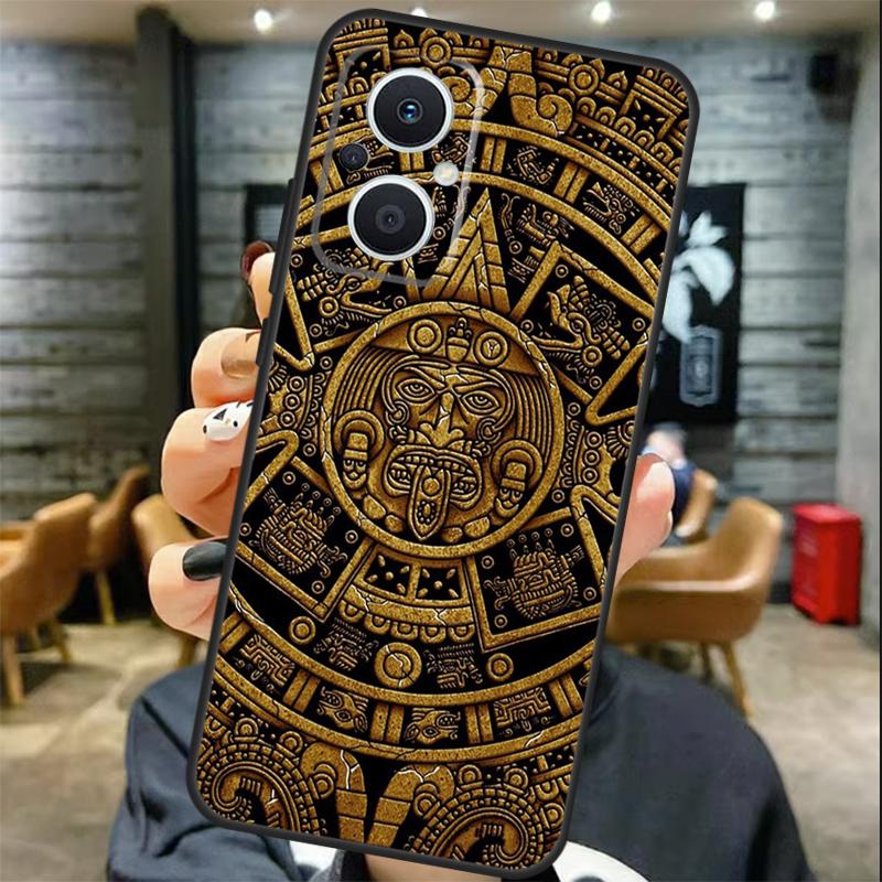 Mayan Calendar Case For OPPO Reno 11 11F 13 12 F 8T 7 8 10 Pro OPPO Find X8 X6 Pro X3 X5 Lite Cover Coque