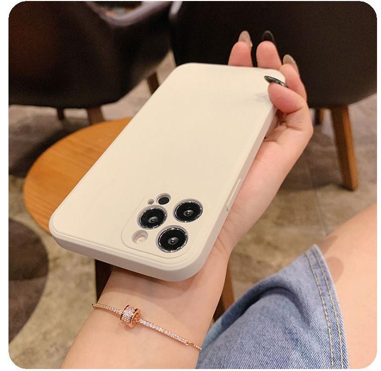 Applicable To Iphone17 Liquid Silicone Mobile Phone Case, Straight Edge 16 Apple 15ProMax All-inclusive 14 Fine Hole Protective Case