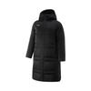 Li-Ning Comfortable Simple Versatile Long Hooded Sports Letter Down Jacket Unisex Outerwear Black AYMV379-1