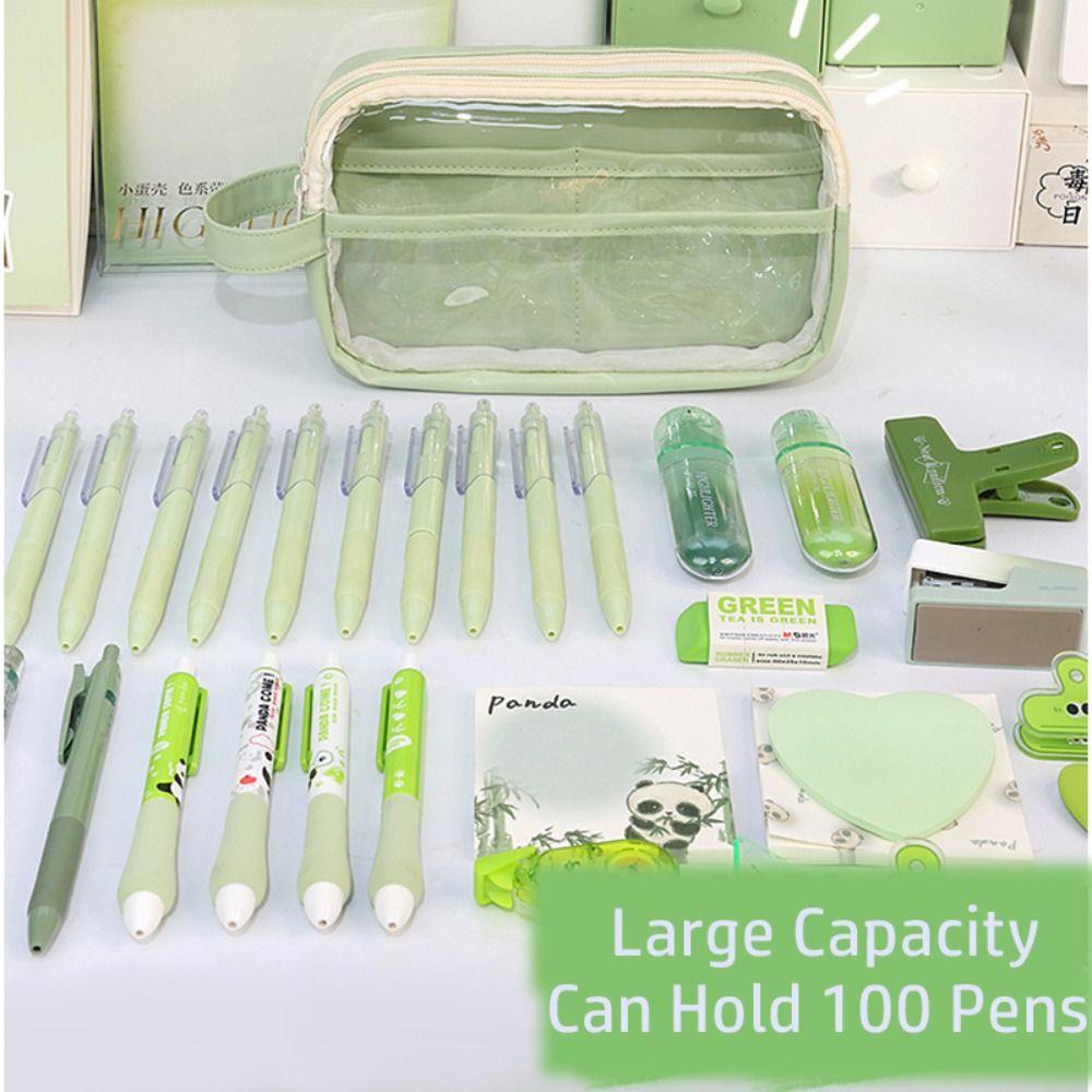 Large Capacity Pen Bag Five-Layer Pen Storage Bag Simple Stationery Organizer  Gift