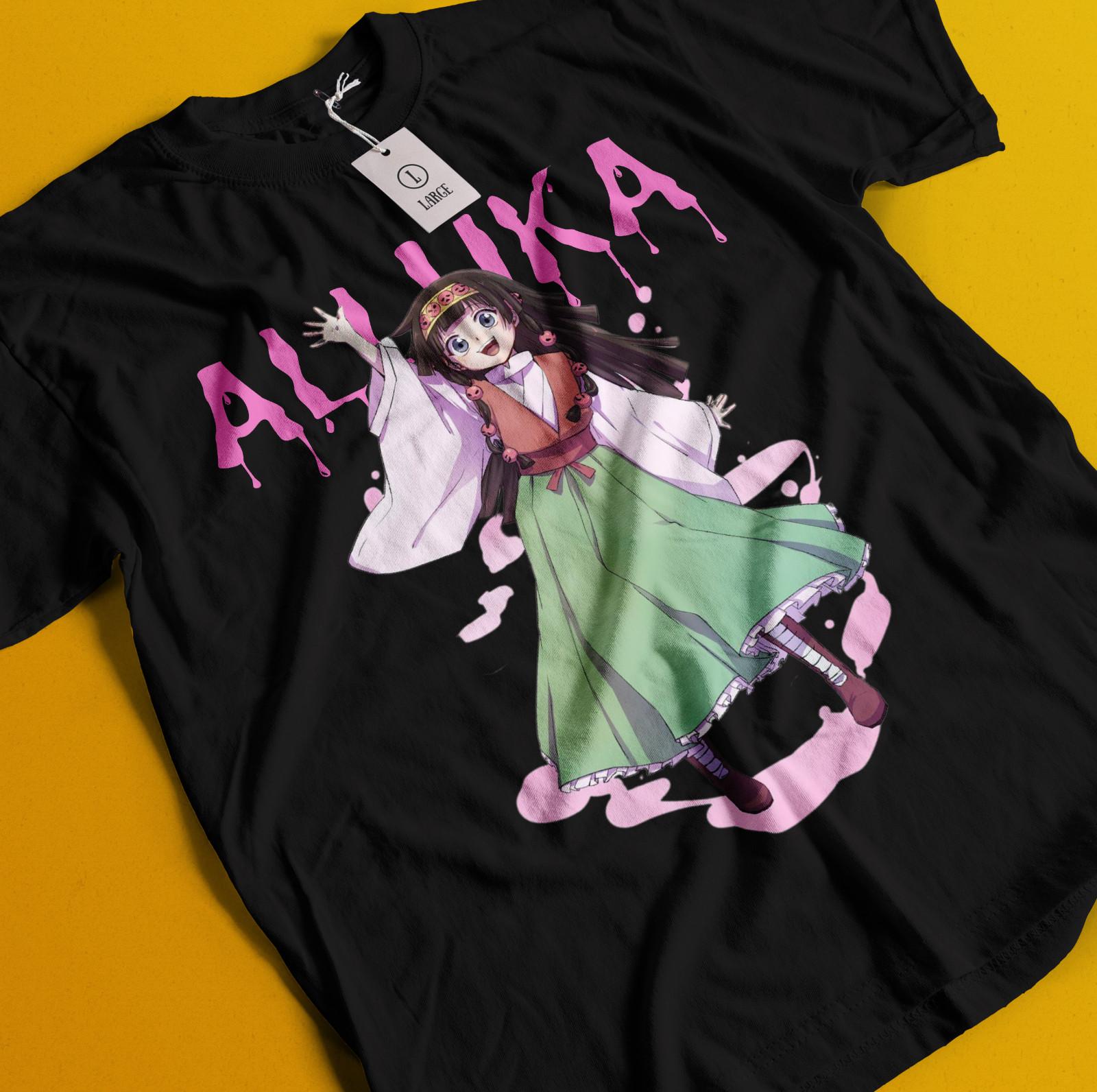 Alluka Zoldyck T-Shirt Mens Womens Tees Top Hisoka Tshirt Gon Hunter HXH Anime Shirt Killua Pitou Tee S